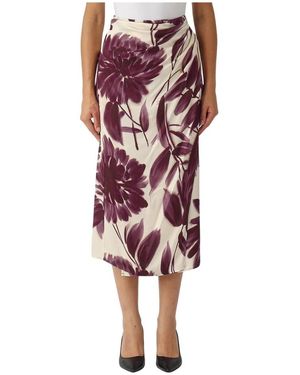 Twinset Midi Skirts - Rouge