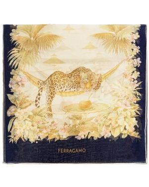 Ferragamo Silky Scarves - Bleu