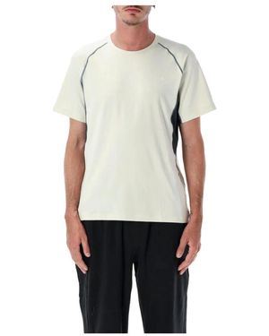 Nike Fitness ,Wit ,Polyester Wildsee Dri-Fit Short-Sleeve Base Layer Top - Grijs