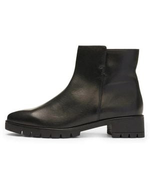 Ara Schoenen ,Zwart ,Leer Napoli Enkellaars