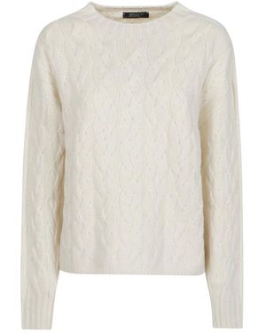 Aragona Rundhals-Pullover - Weiß