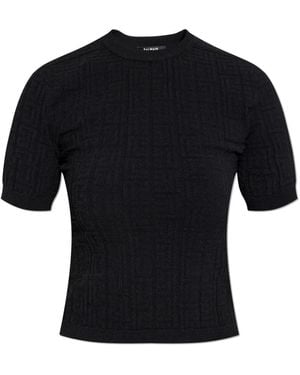 Balmain Round-Neck Knitwear - Noir