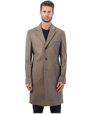 BOSS Coats > single-breasted coats - Marron