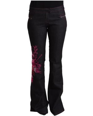 Exte Jeans denim nero a zampa