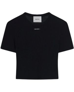 Halfboy Tops ,Zwart ,Zwarte Baby T-Shirt
