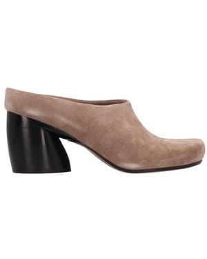 Loewe Schoenen ,Bruin ,Leer Oval Mule 70