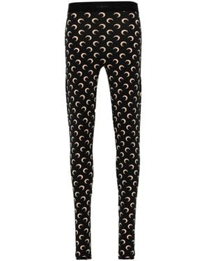 Marine Serre Leggings - Black