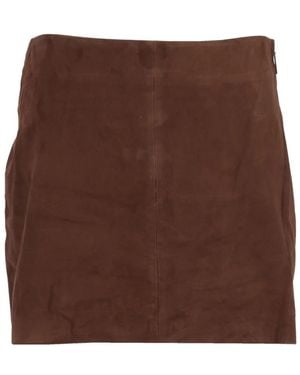 Arma Leather Skirts - Brown