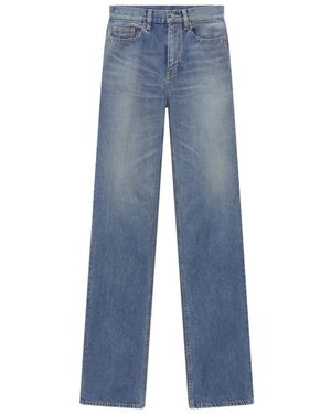 Saint Laurent Straight Jeans - Azul