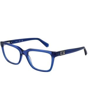Guess Blaue Herren Optische Brillen Rechteckiger Stil