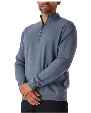Saint Steve Blauer Strickpullover Für Männer