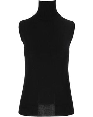 Sportmax Sleeveless Tops - Negro