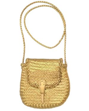 Dragon Diffusion Tassen ,Geel ,Leer Borsa Cross Body Bag - Metallic