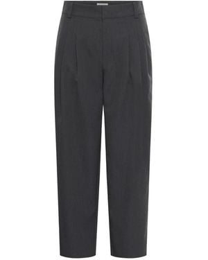 My Essential Wardrobe Wide Trousers - Gris