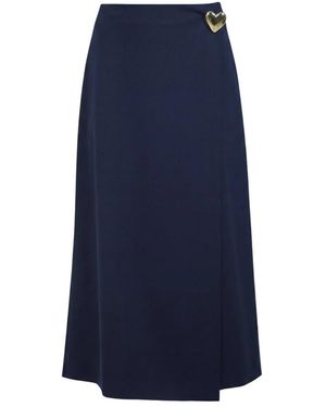 Ottod'Ame Midi Skirts - Bleu
