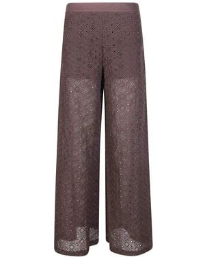 Pinko Wide Trousers - Brown