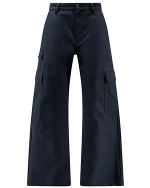 Balenciaga Broeken ,Zwart ,Katoen Wijde Cargobroek - Blauw