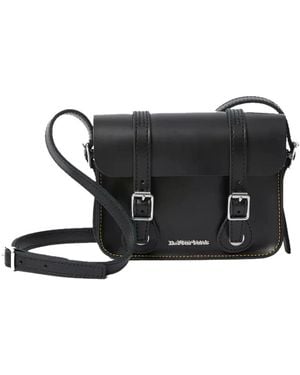 Dr. Martens 7 Inch Leren Crossbody Tas - Zwart