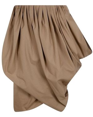 Chloé Asymmetrischer Drapierter Rock - Braun