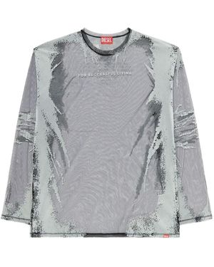 DIESEL Long Sleeve Tops - Grigio