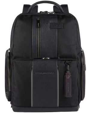 Piquadro Brief 2 Laptop Rugzak - Zwart