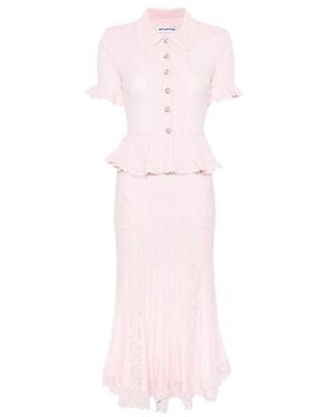 Self-Portrait Midi Dresses - Pink