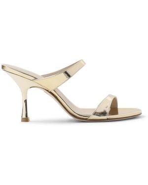 Stuart Weitzman Nudist Slide 85 Sandalen - Wit