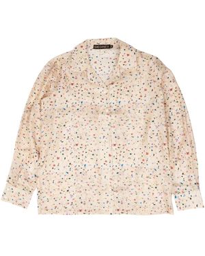 Siedres Camicia in seta stampa floreale - Neutro