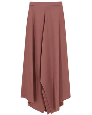 Alysi Midi Skirts - Brown