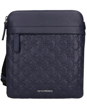 Harmont & Blaine Cross Body Messenger - Blue