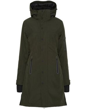 Notyz Jassen ,Groen ,Polyester Functionele Jas Deep Army