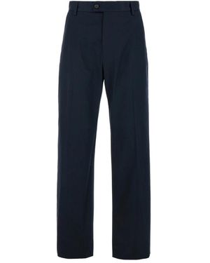 McQueen Straight Tailored Trousers - Blue