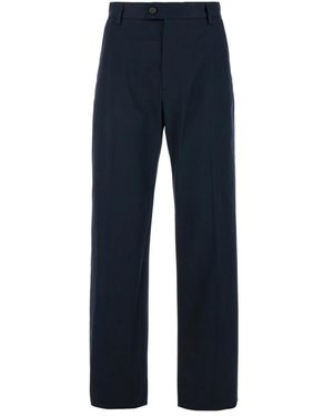 McQueen Straight Tailored Trousers - Blue