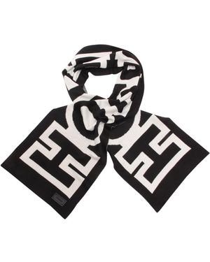 Moschino Accessoires ,Zwart ,Wol 50033 M1156 Sjaal
