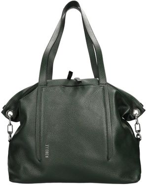 Rebelle Tassen ,Groen ,Leer Ipaziacollina-Ai25 Tote Bag - Zwart