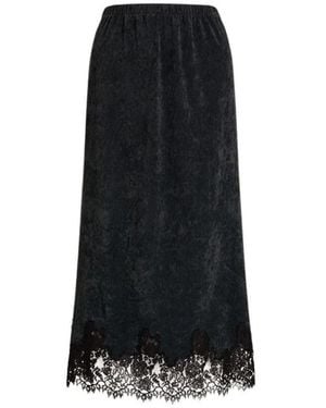 Alberta Ferretti Midi Skirts - Negro