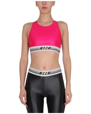 MSGM Sleeveless Tops - Rouge