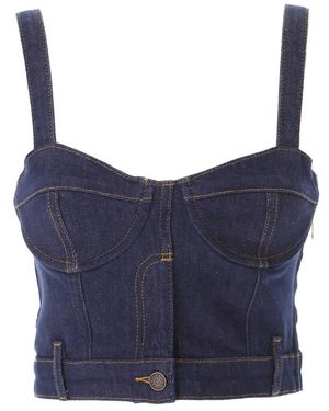 Moschino Sleeveless Tops - Blue