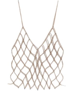 Panicale Sleeveless Tops - Metallic