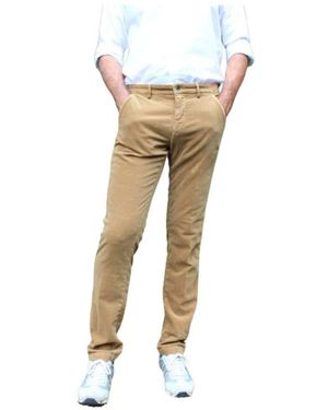 Mason's Slim fit samt baumwoll chino hose - Mettallic