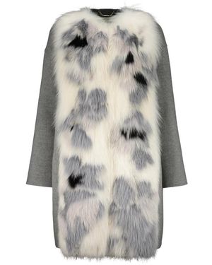 Fendi Faux Fur & Shearling Jackets - Grey