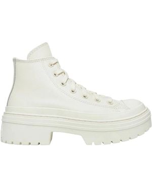 Converse Lace-Up Boots - Blanco
