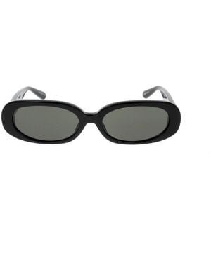 Linda Farrow Linda Farrow Signature Acetate Sunglasses - Black