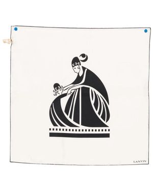 Lanvin Silk Scarves - White
