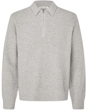 Samsøe & Samsøe Tops ,Grijs ,Wol Saisaks Hz Polo