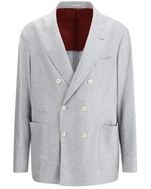 Brunello Cucinelli Deconstructed Blazer - Grijs
