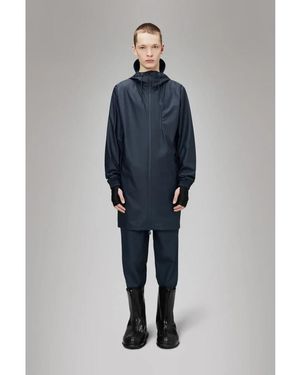 Rains Elegante Long Storm Breaker Jacke - Blau