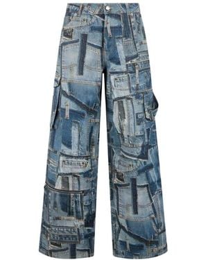 Roberto Cavalli Wide Jeans - Azul