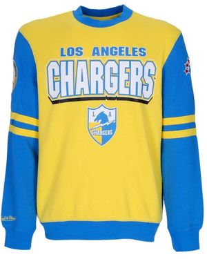Mitchell & Ness Long Sleeve Training Tops - Azul