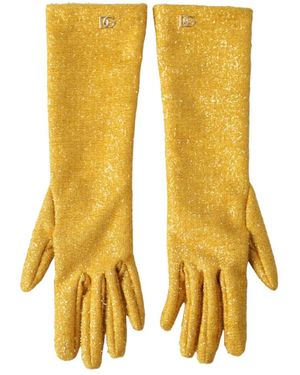 【関税＆送料込み】Dolce & Gabbana Gloves Dolce & Gabbana Black Short Gloves Dolce & Gabbana